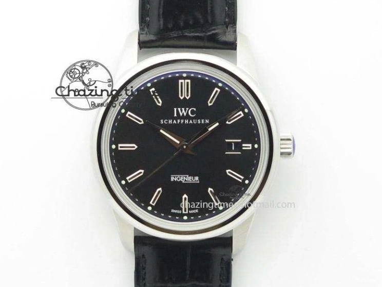 MIROTIME 0223 Premium Portugieser Perpetual Calendar IW503302 RG V9F 1:1 Best Edition Blue Dial on Black Leather Strap A 7098